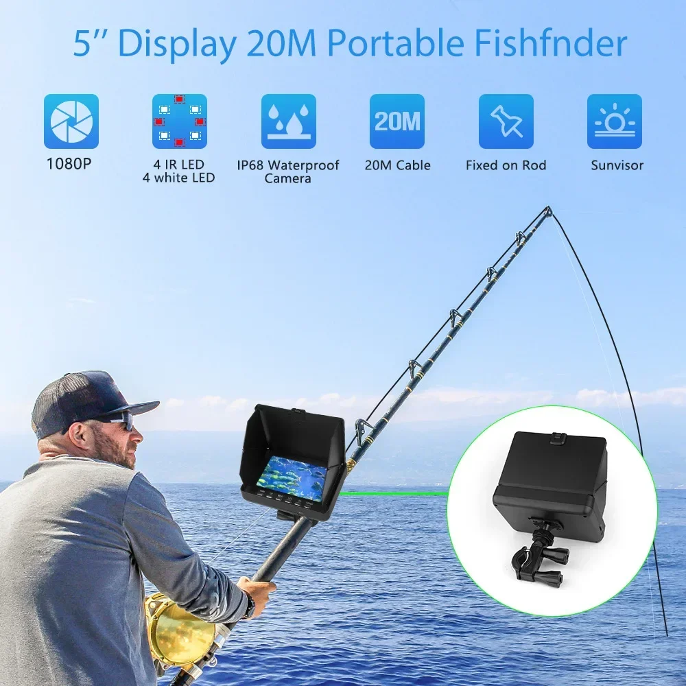 Fish Finder 5.0 Inch LCD Displ - Fishing Camera recension och pris