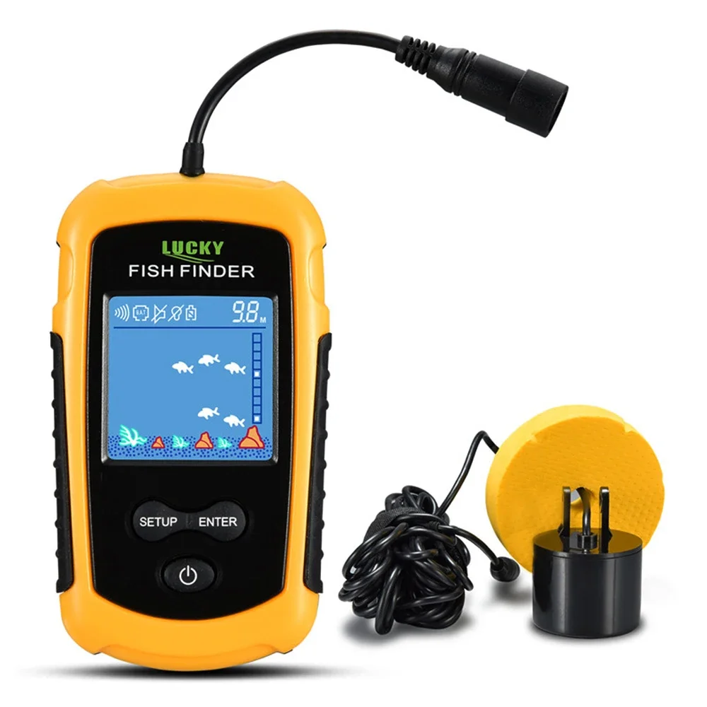 Lucky LCD Color Screen Portabl - Fish Finder Transducer recension och pris