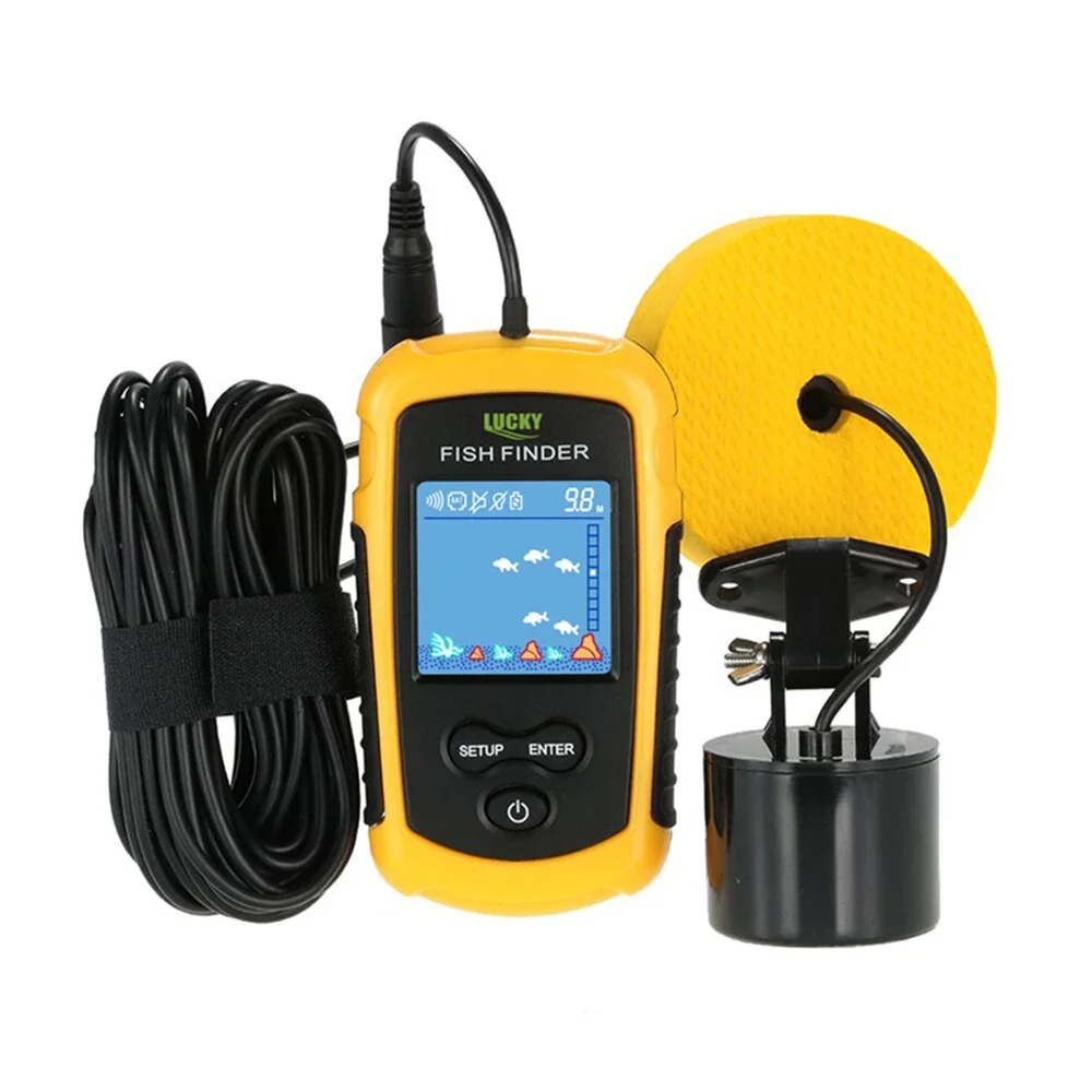 Lucky LCD Color Screen Portabl - Fish Finder Transducer recension och pris