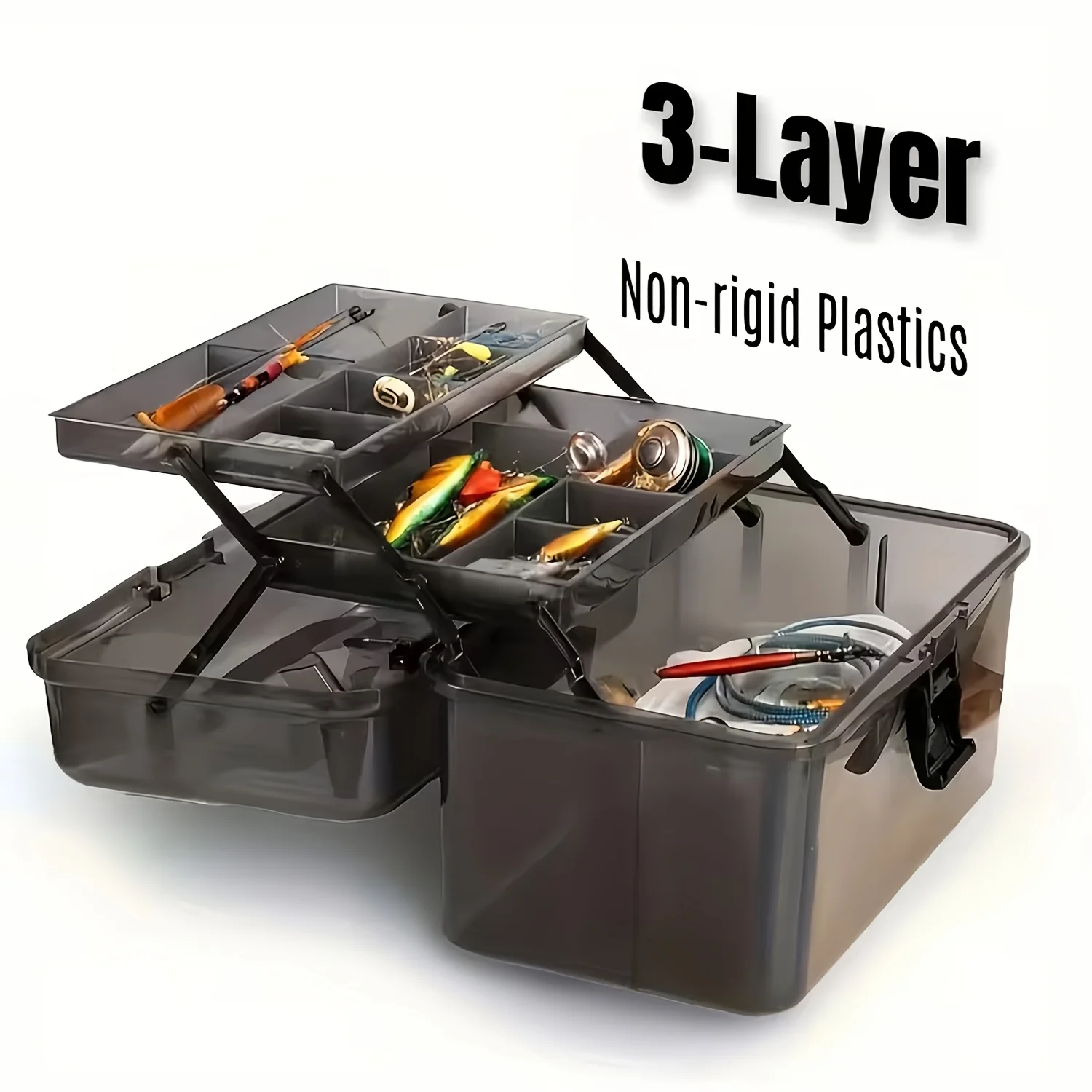Durable PE Fishing Gear Box |  - Fish Finder Case recension och pris
