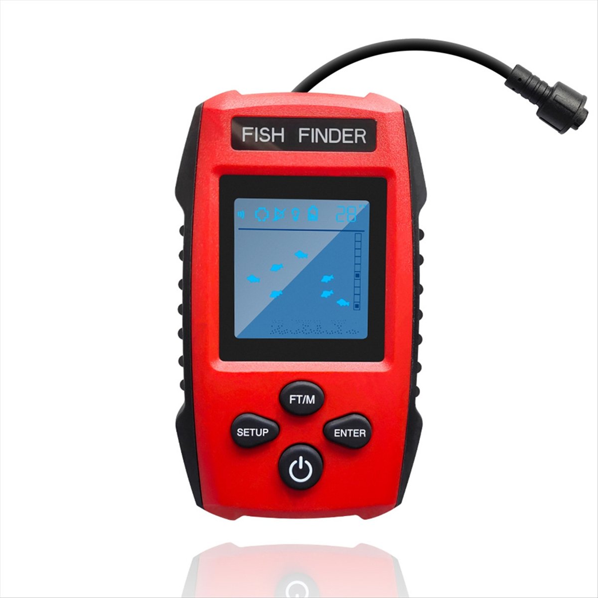 Color LCD Fish Finder Wired So - Fish Finder Transducer recension och pris