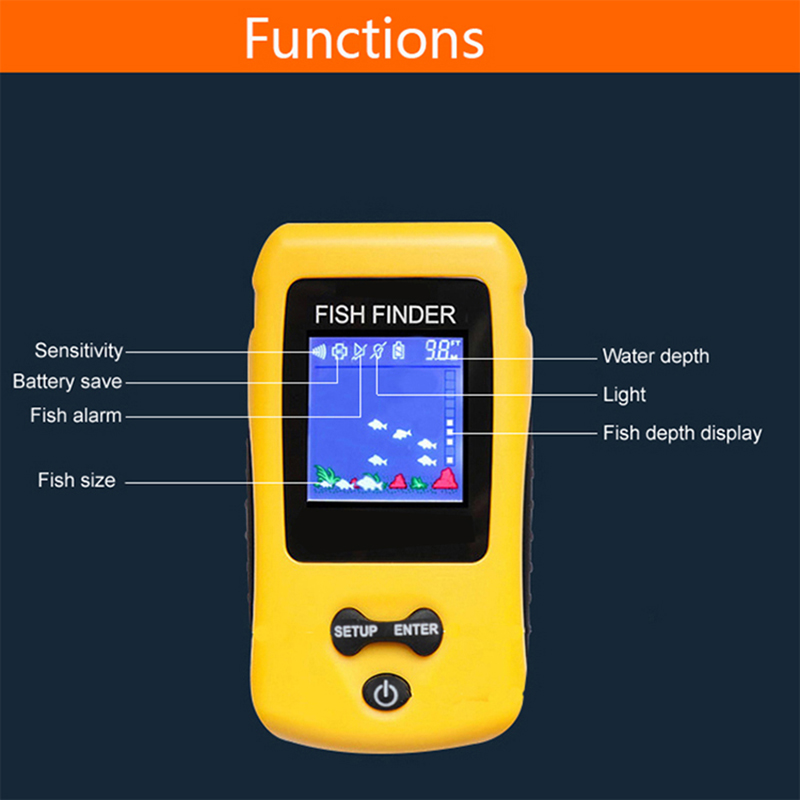 Brand New Colorful Wireless Fi - Fish Finder Transducer recension och pris